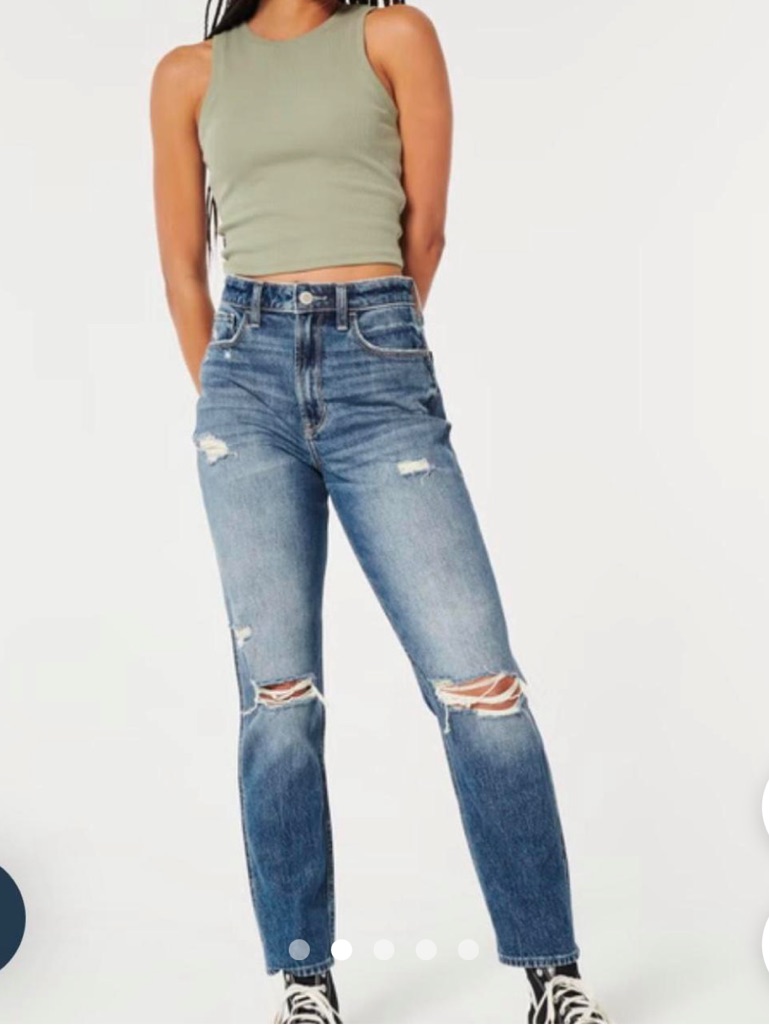 Hollister Straight-Leg Blue Jeans